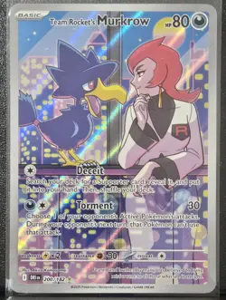 Team Rocket's Murkrow - 200/182 - Destined Rivals - Pokemon Card - NM/M - Image 1