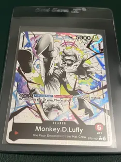 Monkey.D.Luffy ST21-001 Parallel Foil Leader Starter Deck EX Gear 5 One Piece - Image 3