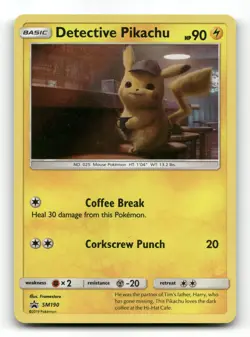Detective Pikachu - SM190 - Sun & Moon Promo - Pokemon Card NM/M - Image 1