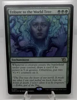 MTG *Tribute to the World Tree* - March of the Machine (MOM) #211 - Near Mint - - Image 1