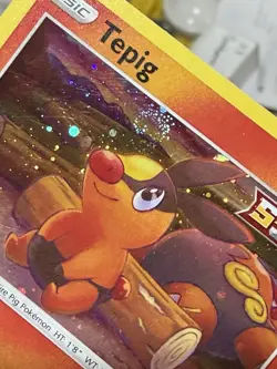 HD SWIRL Pokemon Tepig SWSH172 Black Star Promo Holo HP Swirl💫Pokemon TCG - Image 1