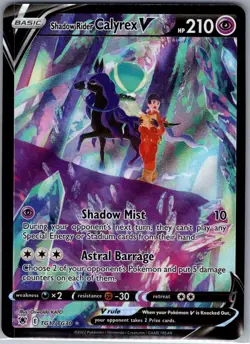 Shadow Rider Calyrex V TG17/TG30 Astral Radiance - Pokemon Card - NM - Image 1