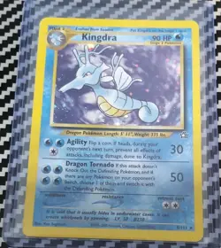 LP-NM Kingdra 8/111 Swirl Neo Genesis Holo WotC Pokemon - Image 1