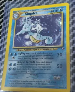 LP-NM Kingdra 8/111 Swirl Neo Genesis Holo WotC Pokemon - Image 3