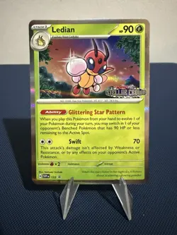 Pokemon TCG - Ledian SVP133 - Stellar Crown - Pre-Release Promo Stamp - Image 1