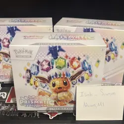 Pokemon Scarlet & Violet Prismatic Evolutions Elite Trainer Box Eevee - Image 1
