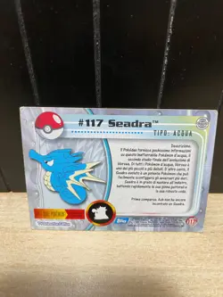 CARD POKEMON 117 SEADRA EDIZIONE TOPPS 1999 ITA NINTENDO - Image 2