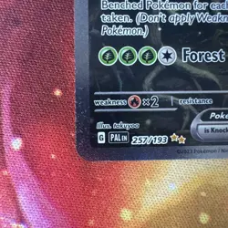 Wo-Chein EX Pokemon TCG Scarlet & Violet Paldea Evolved Holographic Card 257/193 - Image 2