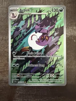 Pokemon TCG Arbok 176/162 Temporal Forces Illustration Rare - Image 1