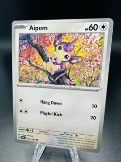 Pokemon TCG - Aipom 137/167 - Twilight Masquerade 2024 - Image 1