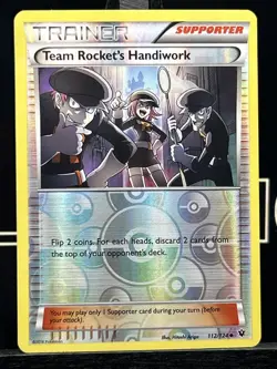 Team Rocket's Handiwork 112/124 Fates Collide Reverse Holo Pokemon Card - Image 3
