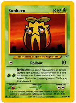 Pokemon - Sunkern 83/105 Neo Destiny LP - Image 1