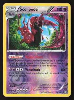 Scolipede Holo Rare Reverse Holo BCR 74/149 NM Pokemon TCG - Image 1