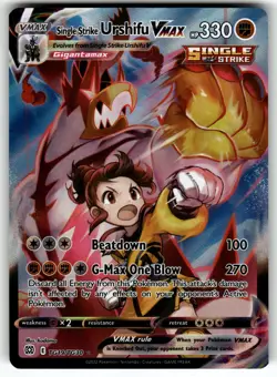 Single Strike Urshifu VMAX TG19/TG30 Brilliant Stars T NM Pokemon Card TCG - Image 1