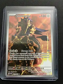 Pokemon TCG Zamazenta 201/182 Sv10: Destined Rivals Holo NM - Image 1
