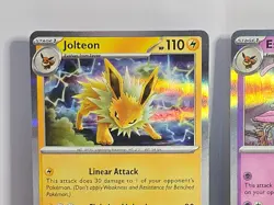 Holo Rare Prismatic Eeveelutions Espeon Jolteon Glaceon Pokemon TCG 3 Card Lot - Image 3