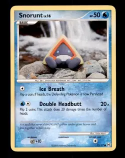 2X Pokemon Card Snorunt LV.16 Arceus 75/99 MODERATELY PLAYED Non-Holo Common TCG - Image 1