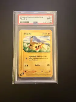 2002 POKEMON EXPEDITION #124 PIKACHU PSA 9 - Image 1