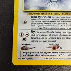 Swirl Togetic 16/111 Neo Genesis Holo Vintage Pokemon Lp Unlimited - Image 5