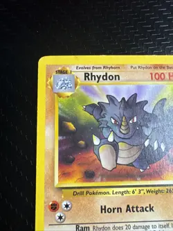 1995, 96, 98 base set Pokemon card Rhydon #112 45/64 - Image 2