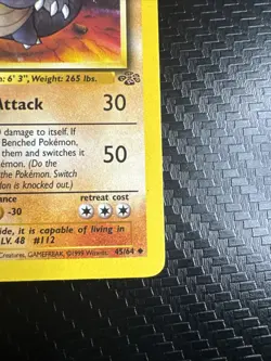 1995, 96, 98 base set Pokemon card Rhydon #112 45/64 - Image 5