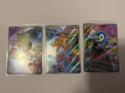 Chimchar Piplup Turtwig Pokemon 30th Anniversary First Partner Set 040 041 042 - Image 3