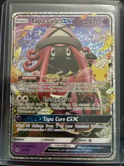 Pokemon Tapu Lele GX 60/145 Celebrations: Classic Collection Holo NM - Image 1