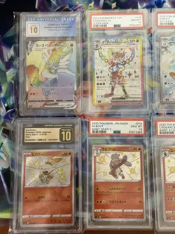 PSA CGC 10 Pokemon Graded Holo Card Lot of 8 Cinderace Raboot Scorbunny Japanese - Image 2
