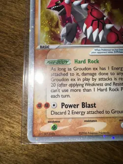 Pokemon TCG Groudon EX Crystal Guardians Holo Card 93/100 LP Condition - Image 5