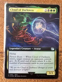 Magic MTG Final Fantasy - Cloud of Darkness EXTENDED ART FOIL 0481 - Image 1