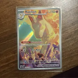 Pokemon Rapidash 189/182 Destined Rivals Illustration Rare Holo 110 HP - Image 1