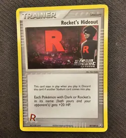 Pokemon Rocket's Hideout 87/109 Ex Team Rocket Returns Holo Stamped Near Mint - Image 1