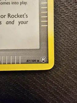 Pokemon Rocket's Hideout 87/109 Ex Team Rocket Returns Holo Stamped Near Mint - Image 2