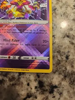 Pokemon TCG Radiant Alakazam Sword & Shield - Silver Tempest 059/195 Holo... - Image 3