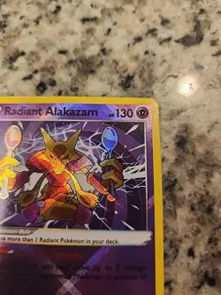 Pokemon TCG Radiant Alakazam Sword & Shield - Silver Tempest 059/195 Holo... - Image 4