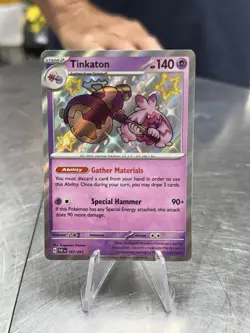 The Pokemon Company Tinkaton 167/091 SV: Paldean Fates Shiny Rare Holo - Image 1