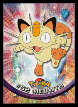 LP - Pokemon Topps Meowth #52 TV Animation Edition Series 1 (Black Logo) - Image 1
