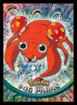 LP - Pokemon Topps Paras #46 TV Animation Edition Series 1 (Black Logo) - Image 1