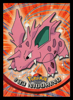 LP - Pokemon Topps Nidorino #33 TV Animation Edition Series 1 (Blue Logo) - Image 1