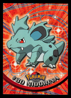 LP - Pokemon Topps Nidorina #30 TV Animation Edition Series 1 (Black Logo) - Image 1