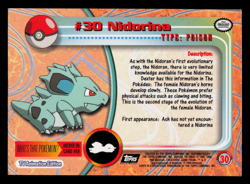 LP - Pokemon Topps Nidorina #30 TV Animation Edition Series 1 (Black Logo) - Image 2