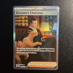 Pokemon TCG Giovanni's Charisma 204/165! NM Condition! See Description! - Image 1