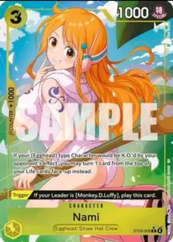 One Piece Starter Deck 29 Egghead NAMI Alt Art ST29-008 C ENG NM Pack Fresh - Image 1