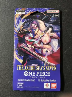 One Piece OP14 Sleeved Booster Pack The Azure Sea's Seven *20 Packs* New Sealed - Image 1