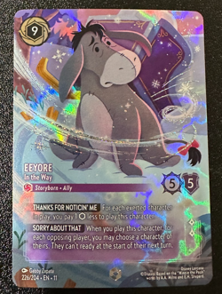 Disney Lorcana Winterspell Eeyore In the Way Enchanted 226/204 - Image 1