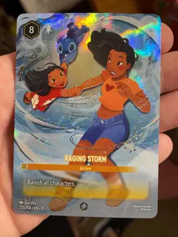 Raging Storm Winterspell Disney Lorcana Enchanted Holo 225/204 - Image 1