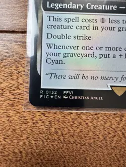 Magic MTG Final Fantasy - Cyan, Vengeful Samurai EXTENDED ART FOIL 0132 - Image 2