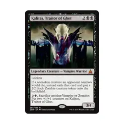 WOTC MtG Oath of Gatewatch Kalitas, Traitor of Ghet (MR) NM - Image 1