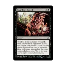 WOTC MtG Lorwyn Hoarder's Greed (U) (Foil) NM - Image 1