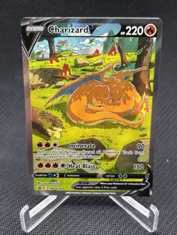 Charizard V Full Art 2022 Pokemon Black Star Alt Art Promo SWSH260 Sword Shield - Image 1